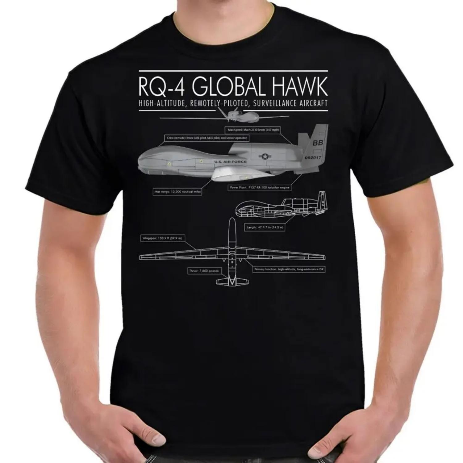 RQ-4 Global Hawk Schematic T-Shirt 100% Cotton O-Neck Short Sleeve Summer Casual Mens T-shirt Streetwear S чёрный
RQ-4 Global Hawk Schematic T-Shirt 100% Cotton O-Neck Short Sleeve Summer Casual Mens T-shirt Streetwear S чёрный