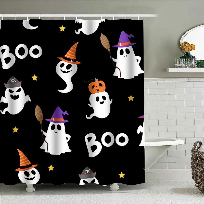 1Pchalloween Ghost Bat Witch Shower Curtain For Bathroom Kids Boys Girls Room Decor W60H190(CM)-1 Pcs
1Pchalloween Ghost Bat Witch Shower Curtain For Bathroom Kids Boys Girls Room Decor W60H190(CM)-1 Pcs