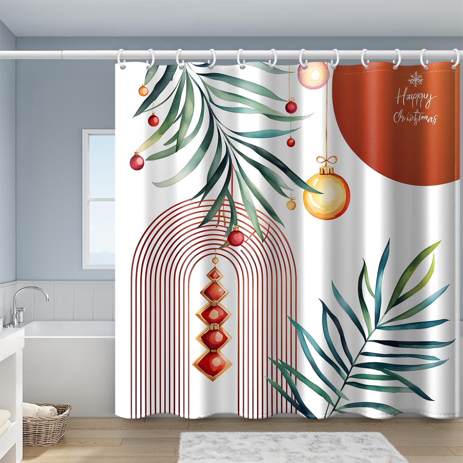 1 красный минималистичный зеленый лист растения цветной шар геометрический принт пластиковый крючок занавеска для душа, Рождественская перегородка для ванной комнаты курта 180*180cm
1 красный минималистичный зеленый лист растения цветной шар геометрический принт пластиковый крючок занавеска для душа, Рождественская перегородка для ванной комнаты курта 180*180cm