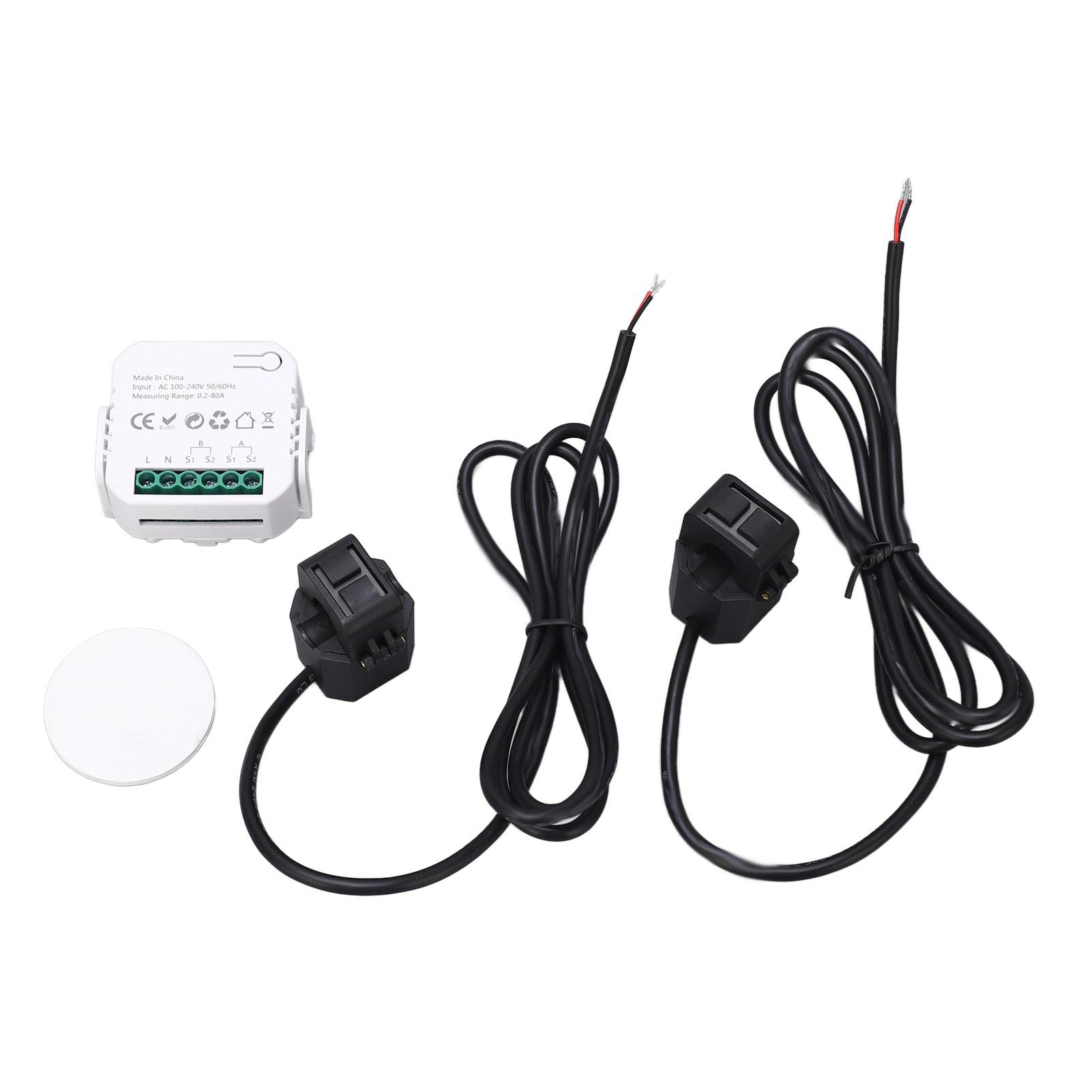 WiFi Smart Energy Monitor Single Phase Clamp Electricity Meter 100240V AC for Home Appliances чорний
WiFi Smart Energy Monitor Single Phase Clamp Electricity Meter 100240V AC for Home Appliances чорний