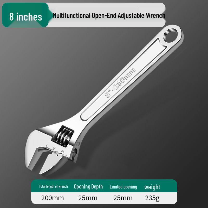 12 Universal Adjustable Wrench - Large Opening, Quality Plumbing & Household Tool
12 Universal Adjustable Wrench - Large Opening, Quality Plumbing & Household Tool
