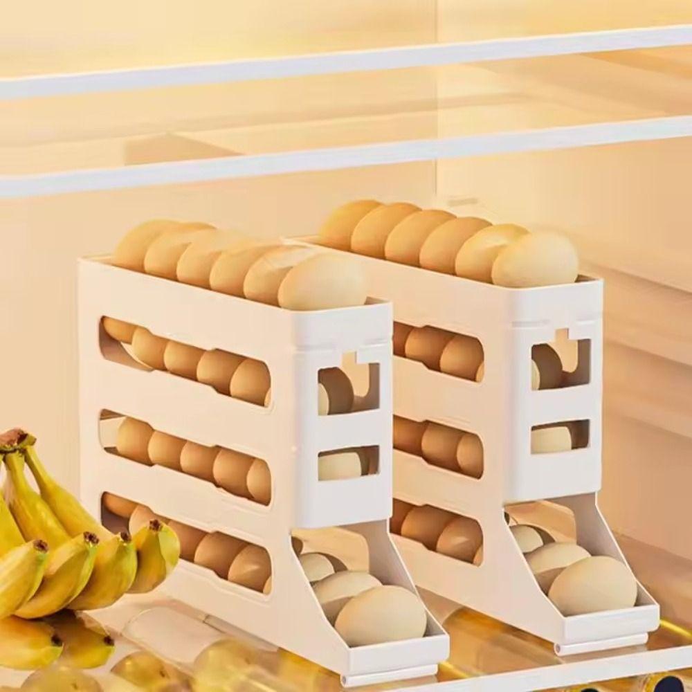 Automatic Scrolling Egg Holder Space Saving Egg Organiser Portable Egg Dispenser Kitchen Supplies
Automatic Scrolling Egg Holder Space Saving Egg Organiser Portable Egg Dispenser Kitchen Supplies