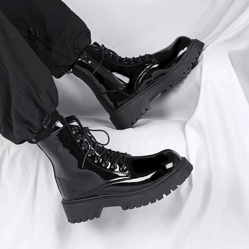 Men s 2024 Black British Style Martin Motorcycle Boots - High Top Leather Casual Footwear for Autumn 42
Men s 2024 Black British Style Martin Motorcycle Boots - High Top Leather Casual Footwear for Autumn 42