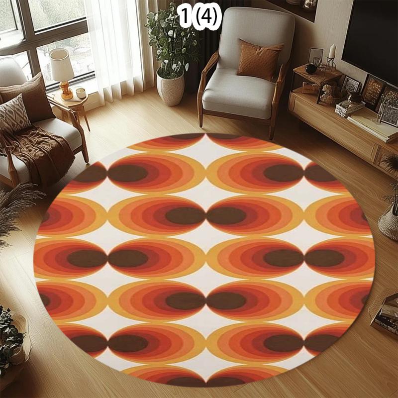 Retro Geometric Round Rug Colorful Minimalism Pattern Modern Home Decor Carpet Soft Non-Slip Floor Mat for Living Room Bedroom 100cm
Retro Geometric Round Rug Colorful Minimalism Pattern Modern Home Decor Carpet Soft Non-Slip Floor Mat for Living Room Bedroom 100cm