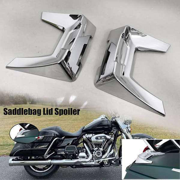 Chrome Silver ABS Saddlebag Lid Spoiler Cover (1 Pair) for Ha None
Chrome Silver ABS Saddlebag Lid Spoiler Cover (1 Pair) for Ha None