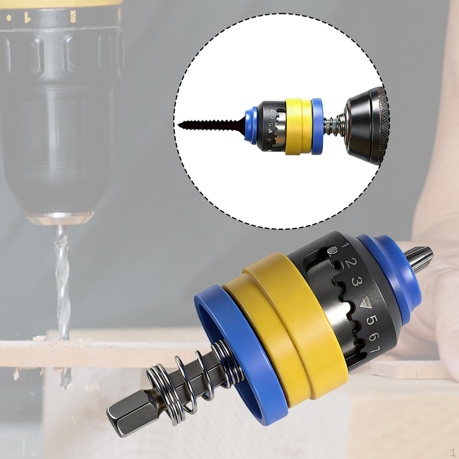 Drywall Screw Setter Bit,7 Level Adjustable Easy to Use Compact Lightweight for Clean Bit
Drywall Screw Setter Bit,7 Level Adjustable Easy to Use Compact Lightweight for Clean Bit