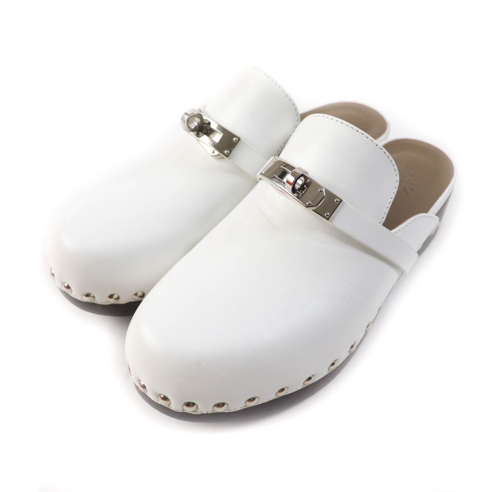 Great HERMES Mule Carlotta kelly buckle white leather Women 36 Used
Great HERMES Mule Carlotta kelly buckle white leather Women 36 Used