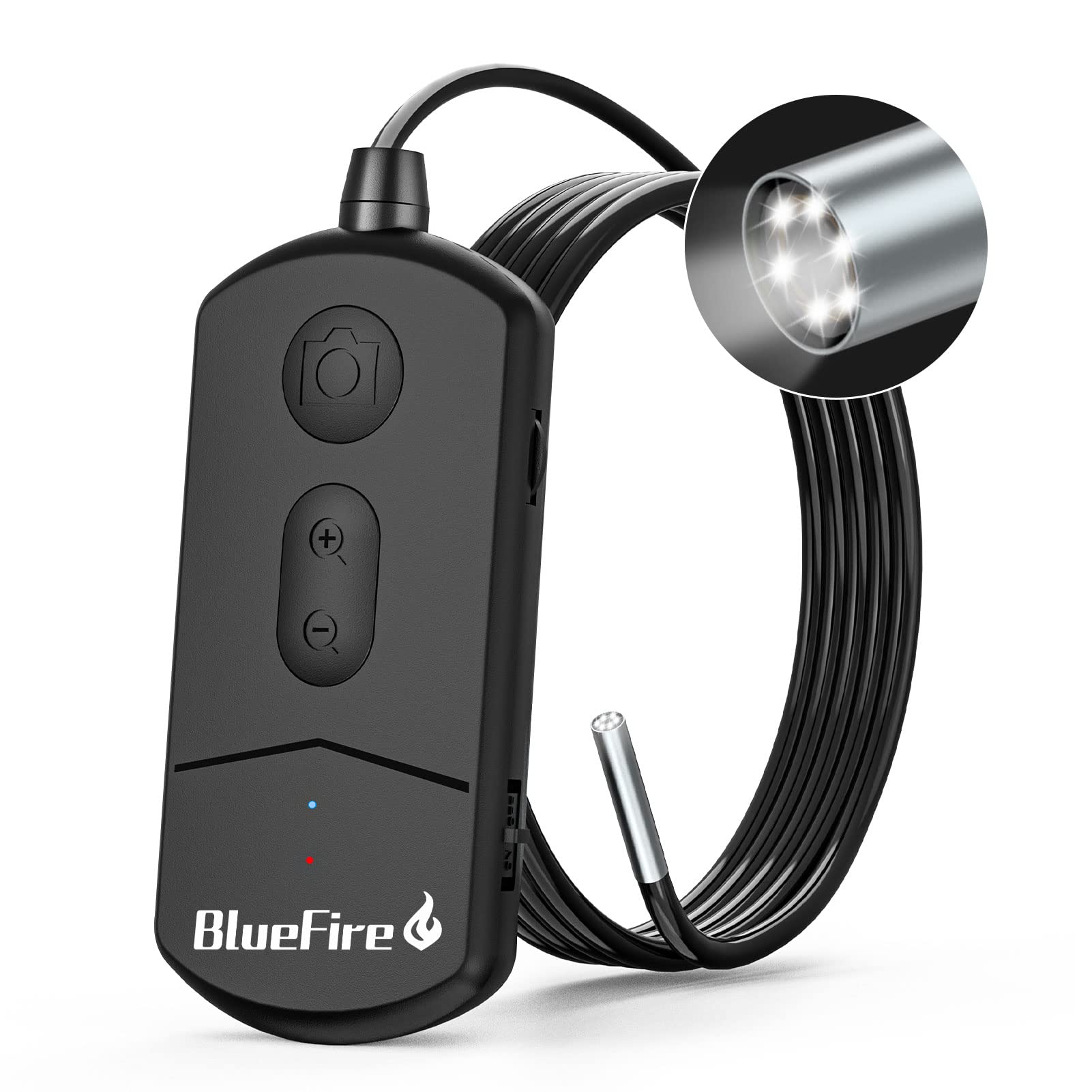 Lens Technical Approval BuleFire Fiberscope Wireless Endoscope Camera HD1080P 6 High Brightness LED Lights WiFi Connection Compatible with 2200mAh чорний
Lens Technical Approval BuleFire Fiberscope Wireless Endoscope Camera HD1080P 6 High Brightness LED Lights WiFi Connection Compatible with 2200mAh чорний