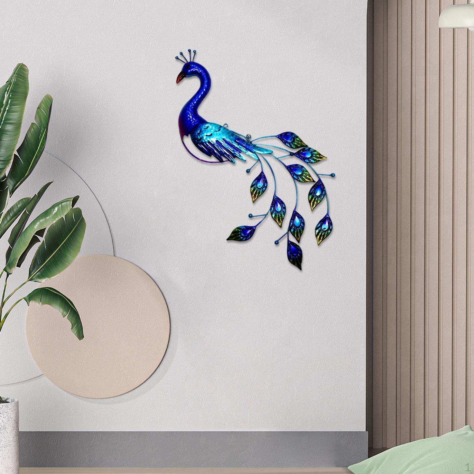 Peacock Wall Art Hanging Decor Housewarming Gift Elegant Creative Iron Ornament for
Peacock Wall Art Hanging Decor Housewarming Gift Elegant Creative Iron Ornament for