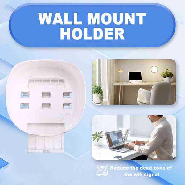 White ABS Wall Mount Bracket for Mesh WiFi Systems Other
White ABS Wall Mount Bracket for Mesh WiFi Systems Other