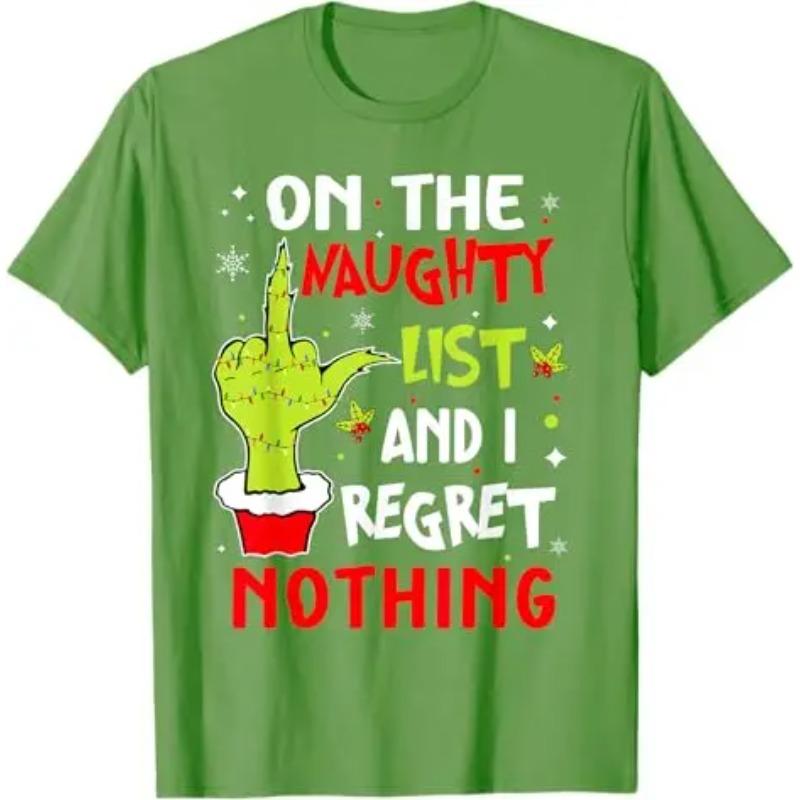 Cotton Tops Funny on The List of Naughty and I Regret Nothing Christmas T-Shirt Humorous Santa Claus Xmas Costume Letters Printed Saying Tee S
Cotton Tops Funny on The List of Naughty and I Regret Nothing Christmas T-Shirt Humorous Santa Claus Xmas Costume Letters Printed Saying Tee S
