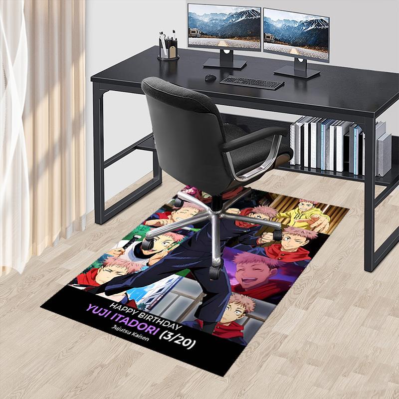 1pc Jujutsu Kaisen Yuji Itadori Anime Chair Mat - Cute Cartoon Design Office Rug, Non-Slip Carpet for Desk, Home Decor, Living Room, Bedroom, Game Roo 60cm by 90cm
1pc Jujutsu Kaisen Yuji Itadori Anime Chair Mat - Cute Cartoon Design Office Rug, Non-Slip Carpet for Desk, Home Decor, Living Room, Bedroom, Game Roo 60cm by 90cm