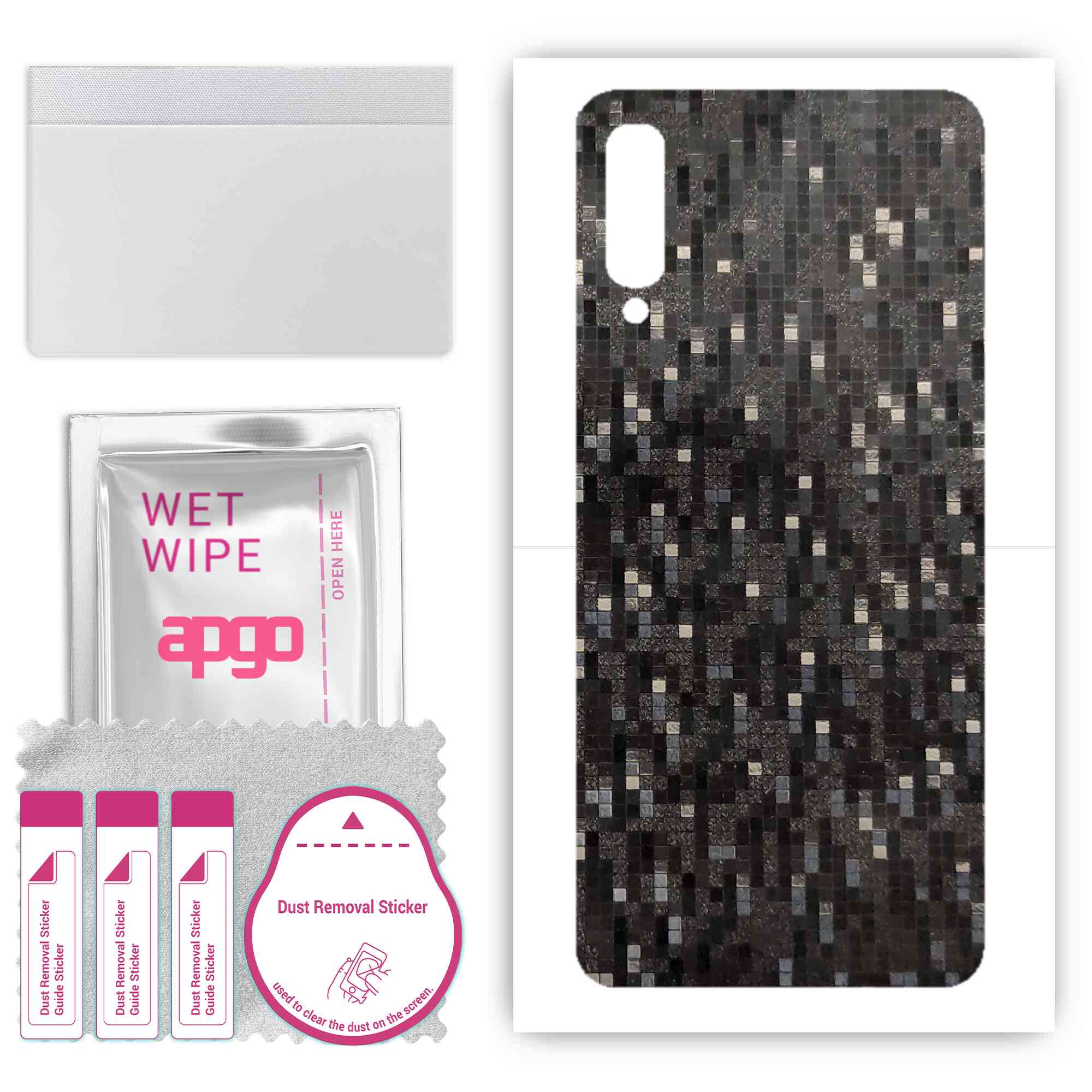 apgo Захисна наклейка Skin для задньої панелі, сумісна з Samsung Galaxy A50, плівка, фольга, вініл – візерунок Carbon Black Pixel
apgo Захисна наклейка Skin для задньої панелі, сумісна з Samsung Galaxy A50, плівка, фольга, вініл – візерунок Carbon Black Pixel