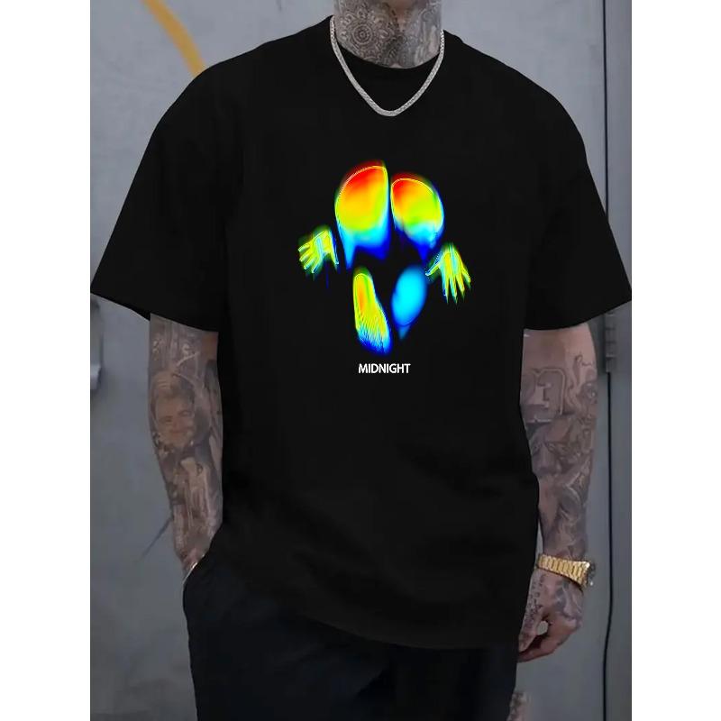 Men S Casual Clothing Featuring a Ribbed Crew Neck T-Shirt with Short Sleeves, It Showcases a Midnight Text Print Inspired by Abstract Art 4XL
Men S Casual Clothing Featuring a Ribbed Crew Neck T-Shirt with Short Sleeves, It Showcases a Midnight Text Print Inspired by Abstract Art 4XL