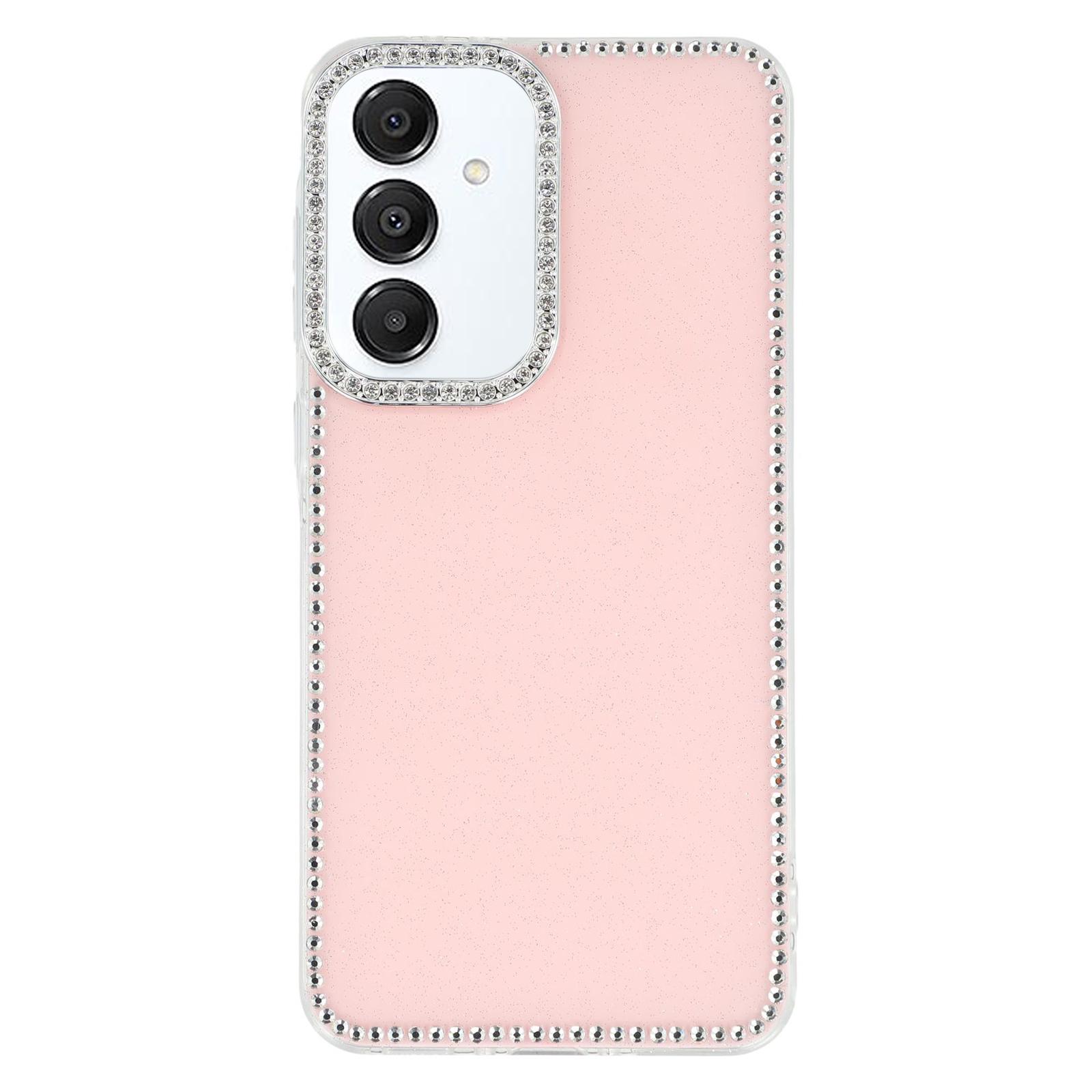 For Samsung Galaxy S25+/S24+ Case Rhinestone Edge Glitter Back TPU+PC IMD Phone Cover Glitter Light Pink
For Samsung Galaxy S25+/S24+ Case Rhinestone Edge Glitter Back TPU+PC IMD Phone Cover Glitter Light Pink