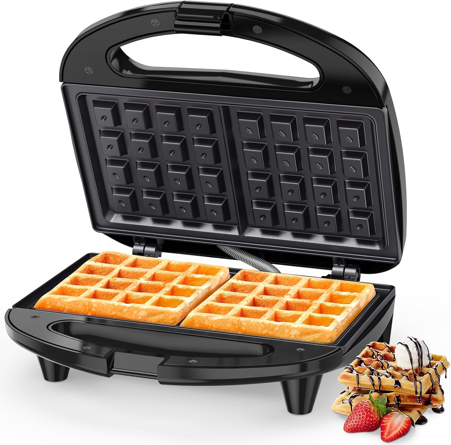 Waffle Maker, 2 Slice Non-Stick Waffle Iron, Belgian Waffle Machine with Indicator Lights, Free, Perfect United States
Waffle Maker, 2 Slice Non-Stick Waffle Iron, Belgian Waffle Machine with Indicator Lights, Free, Perfect United States