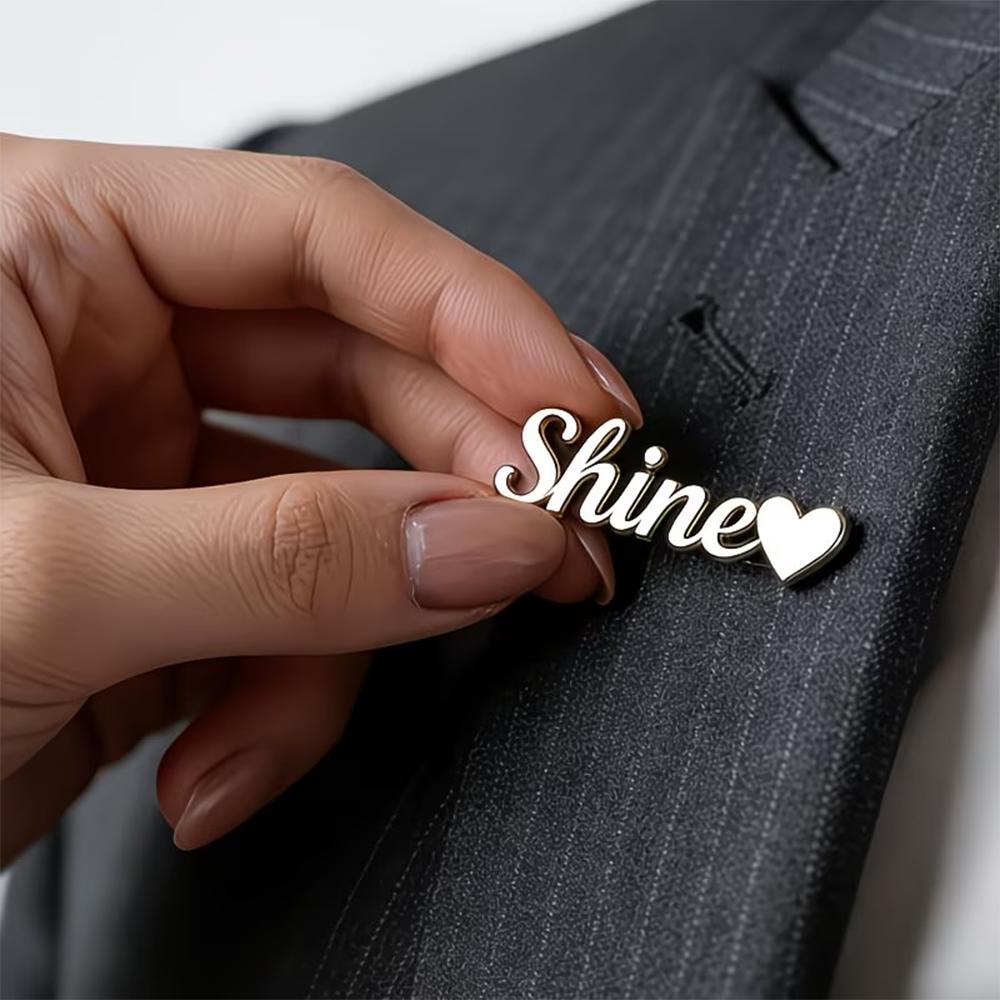 Custom Name With Heart Brooch For Women Men Badge Husband And Wife Name Romantic Anniversary Stainless Steel Personalized Gift
Custom Name With Heart Brooch For Women Men Badge Husband And Wife Name Romantic Anniversary Stainless Steel Personalized Gift