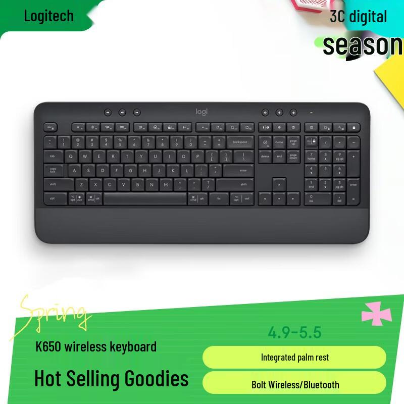 Logitech K650 Wireless Bluetooth Keyboard
Logitech K650 Wireless Bluetooth Keyboard