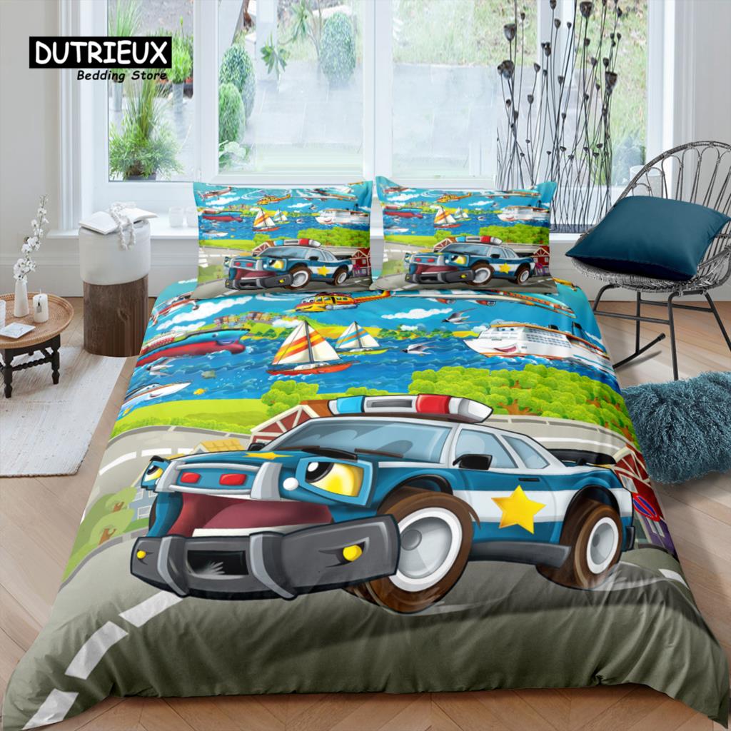 Предметы для дома Роскошный 3D Мультяшные Животные Комплект Постельного Белья Пододеяльник Наволочка Детский Комплект Постельного Белья Двуспальный и Королевский Размер ЕС/США/Австралия/Великобритания EU single(135x200cm)