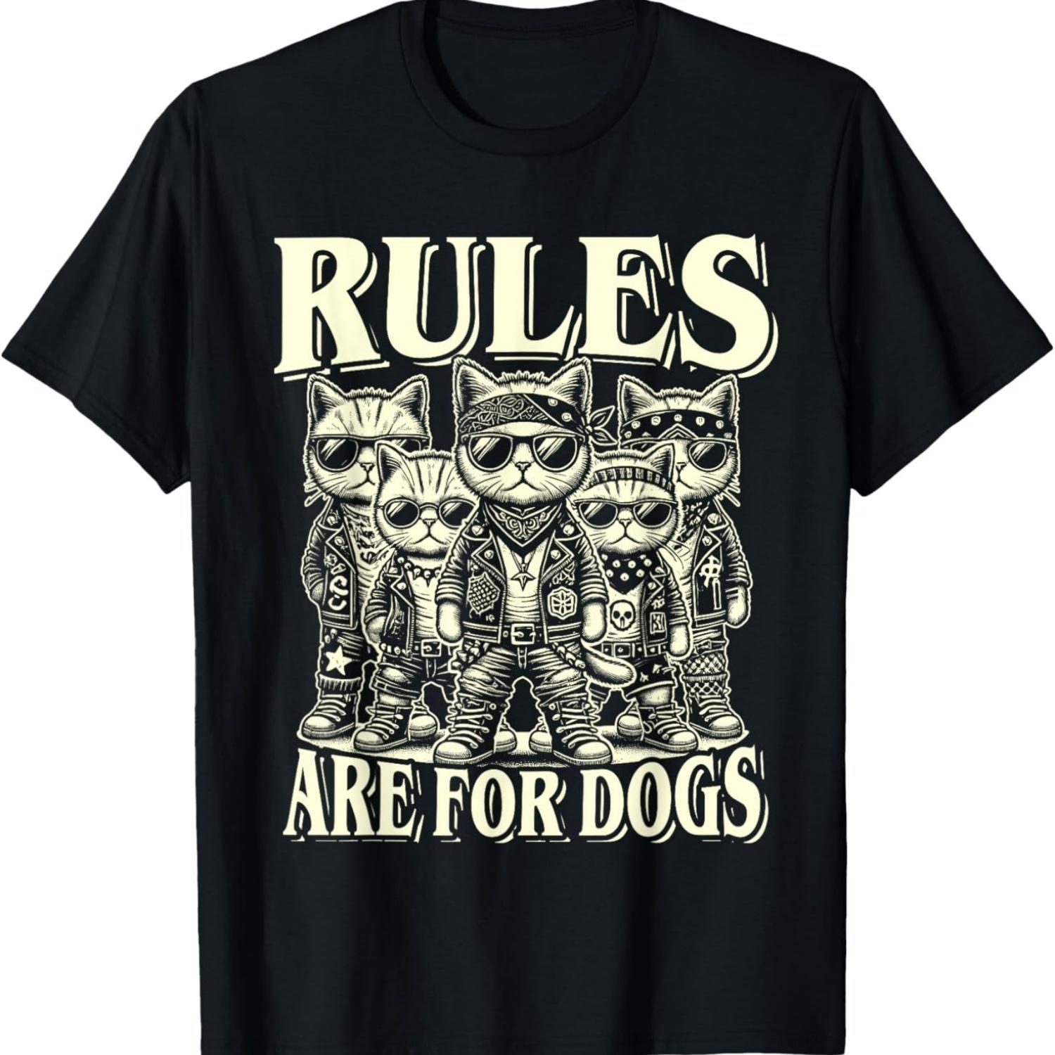 Funny Cat Lover – Rules Are for Dogs T-Shirt S чёрный
Funny Cat Lover – Rules Are for Dogs T-Shirt S чёрный