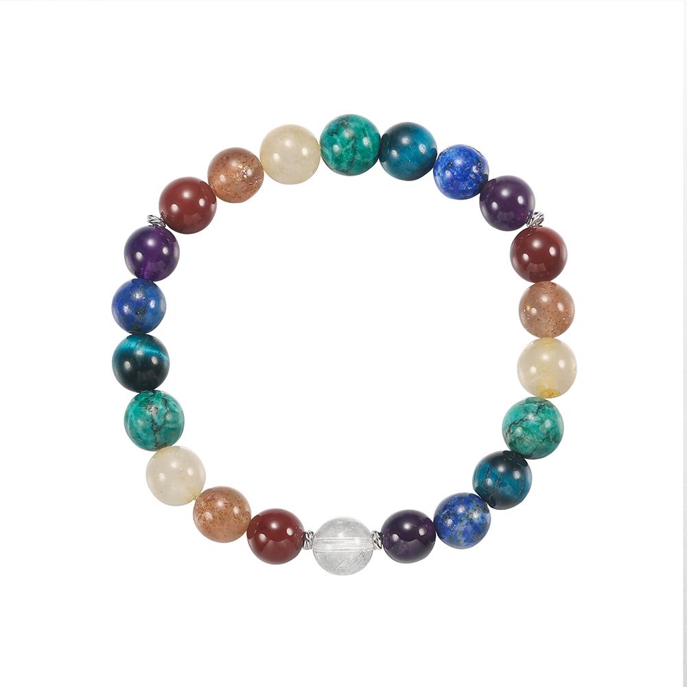 EFFIE QUEEN Fashion Natural Stone 8mm Bracelet Beads Chakra Colorful Natural Gem Stone Elastic Rope Jewelry Cute Summer GMB109
EFFIE QUEEN Fashion Natural Stone 8mm Bracelet Beads Chakra Colorful Natural Gem Stone Elastic Rope Jewelry Cute Summer GMB109