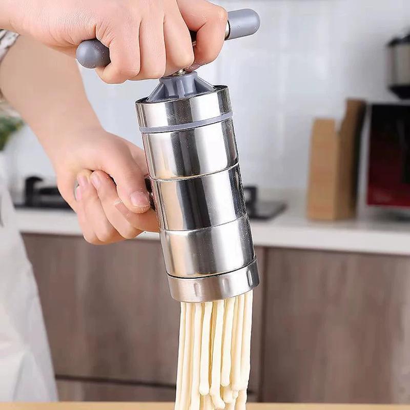 Stainless Steel Making Spaghetti Press Pasta Machine Manual Noodle Maker Fruits Juicer With 2 Or 5 Pressing Moulds
Stainless Steel Making Spaghetti Press Pasta Machine Manual Noodle Maker Fruits Juicer With 2 Or 5 Pressing Moulds
