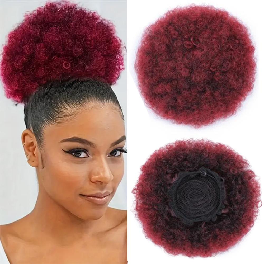 MERISIHAIR Synthetic Short Bun Fluffy Curly Ponytail Hair Extensions Drawstring High Puff Clip In Ponytail Hair For Women Use 15cm
MERISIHAIR Synthetic Short Bun Fluffy Curly Ponytail Hair Extensions Drawstring High Puff Clip In Ponytail Hair For Women Use 15cm