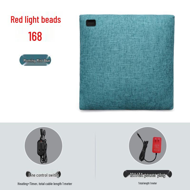 Electric Heated Red Light Lumbar Support Cushion Cover for Men and Women - Thickened High-Grade Sofa, Office, and Bedside Pillowcase 40*40 синий
Electric Heated Red Light Lumbar Support Cushion Cover for Men and Women - Thickened High-Grade Sofa, Office, and Bedside Pillowcase 40*40 синий