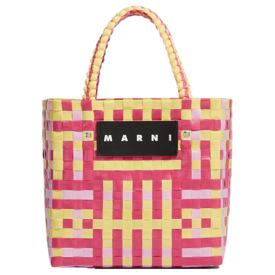 Marni Letter Patch Woven Plaid Pattern Polypropylene Tote Bag Women Tote Bags Soft-Pink SHMH0013A0RF081CHC47 Basic Set (Bag+Dust Bag)
Marni Letter Patch Woven Plaid Pattern Polypropylene Tote Bag Women Tote Bags Soft-Pink SHMH0013A0RF081CHC47 Basic Set (Bag+Dust Bag)