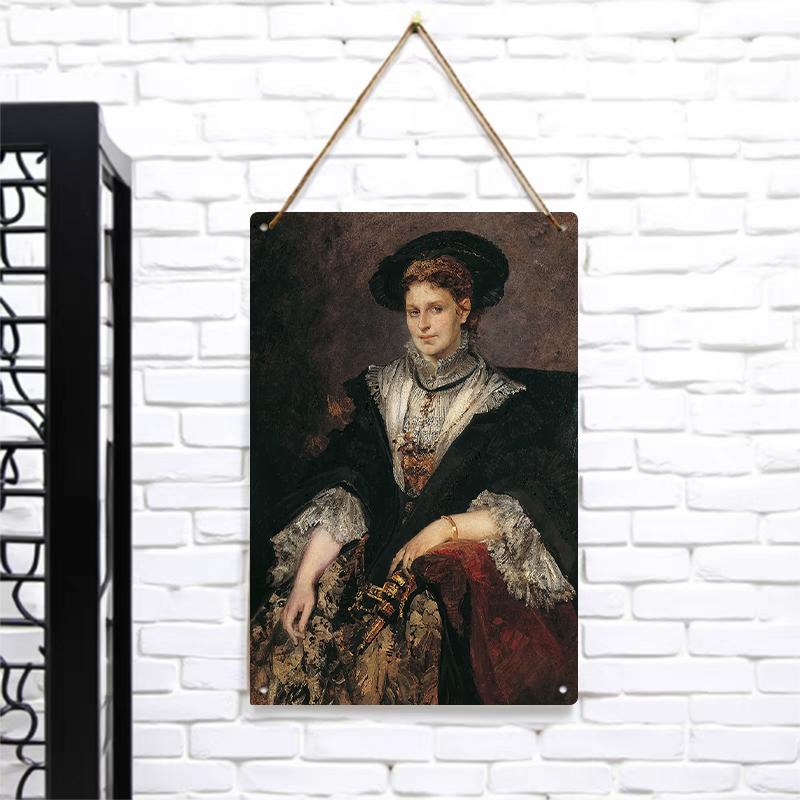 European Retro Noblewoman Portrait Metal Iron Painting Living Room Wall Art Decor Hanging Ornament 7.9x11.8In(20x30cm)
European Retro Noblewoman Portrait Metal Iron Painting Living Room Wall Art Decor Hanging Ornament 7.9x11.8In(20x30cm)