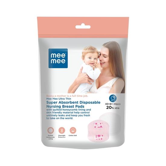 Mee Mee Disposable Nursing Breast Pads 48 Pcs | Ultra Thin Honeycomb Nursing Breast Pads with Leak Guard | Compact & Discreet
Mee Mee Disposable Nursing Breast Pads 48 Pcs | Ultra Thin Honeycomb Nursing Breast Pads with Leak Guard | Compact & Discreet
