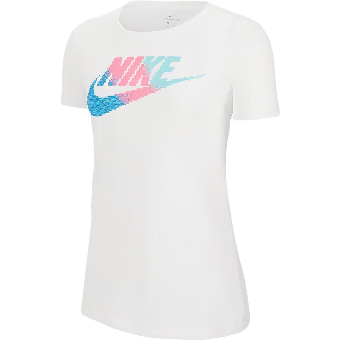 Nike Футболка с коротким рукавом и круглым вырезом с логотипом и буквенным принтом, женские топы белого цвета CQ0961-100 M
Nike Футболка с коротким рукавом и круглым вырезом с логотипом и буквенным принтом, женские топы белого цвета CQ0961-100 M