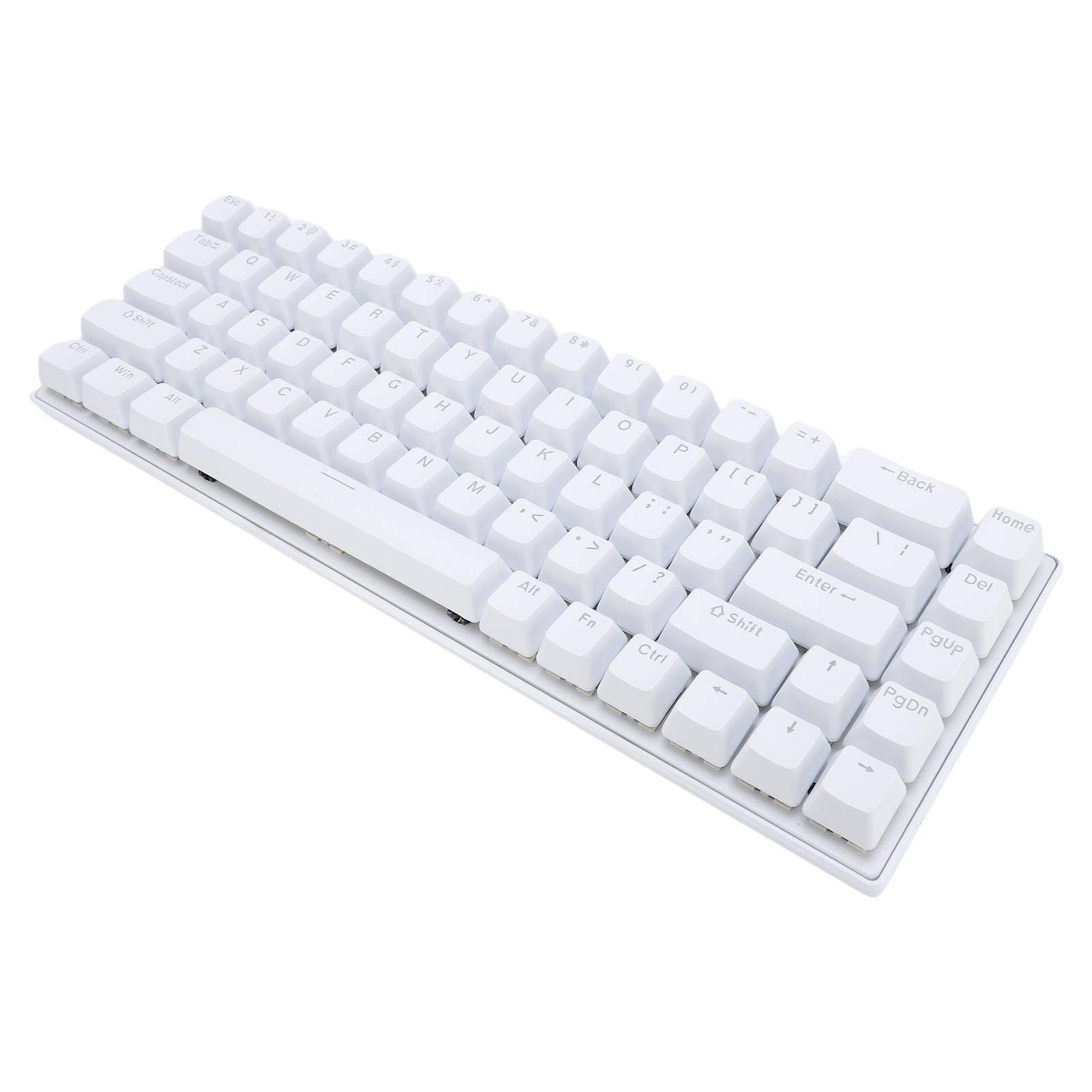 Проводная механическая клавиатура с 68 клавишами, RGB-подсветкой, синими переключателями, 60-процентная, компактная, эргономичная, игровая белый
Проводная механическая клавиатура с 68 клавишами, RGB-подсветкой, синими переключателями, 60-процентная, компактная, эргономичная, игровая белый