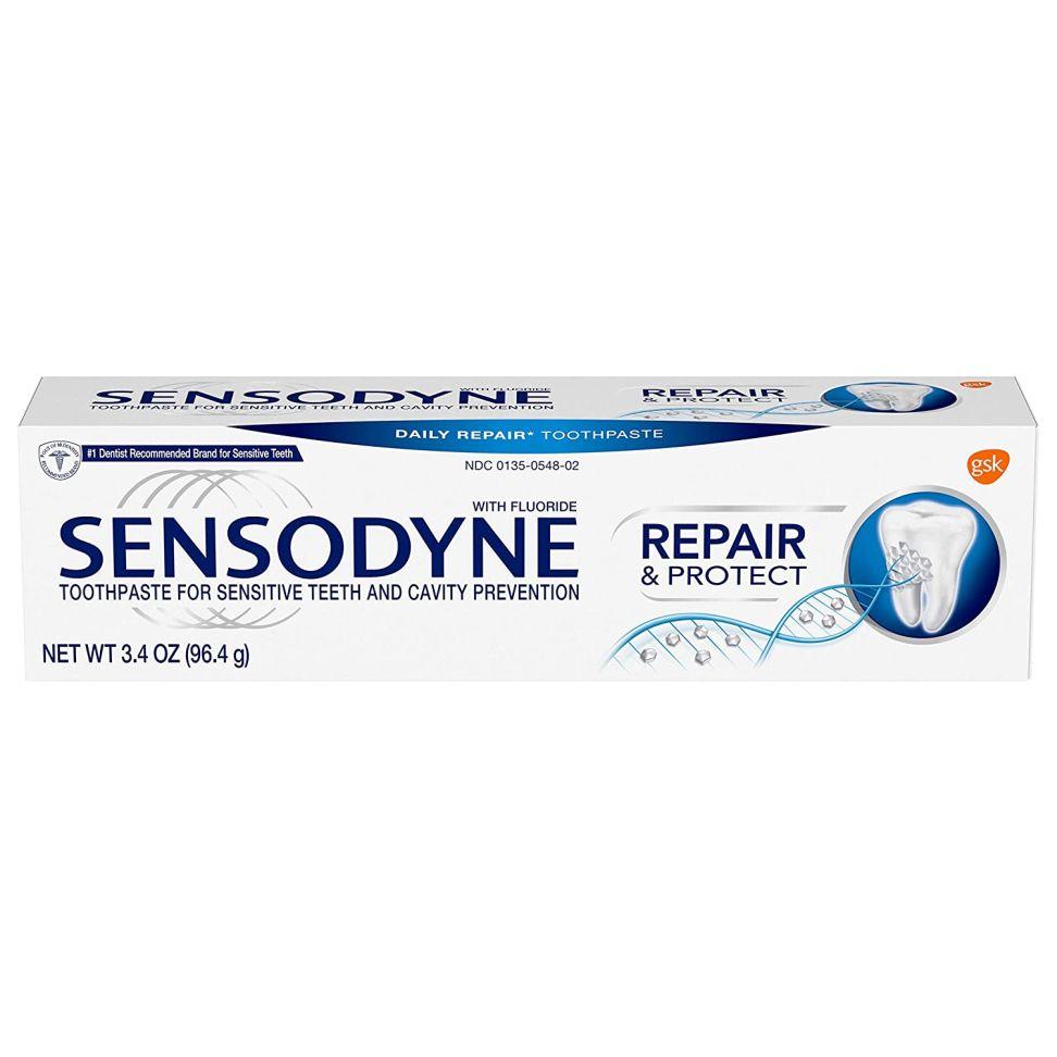Зубная паста Sensodyne - Repair & Protect - ежедневное восстановление с фтором, 3,4 унции, упаковка из 2 шт.
Зубная паста Sensodyne - Repair & Protect - ежедневное восстановление с фтором, 3,4 унции, упаковка из 2 шт.
