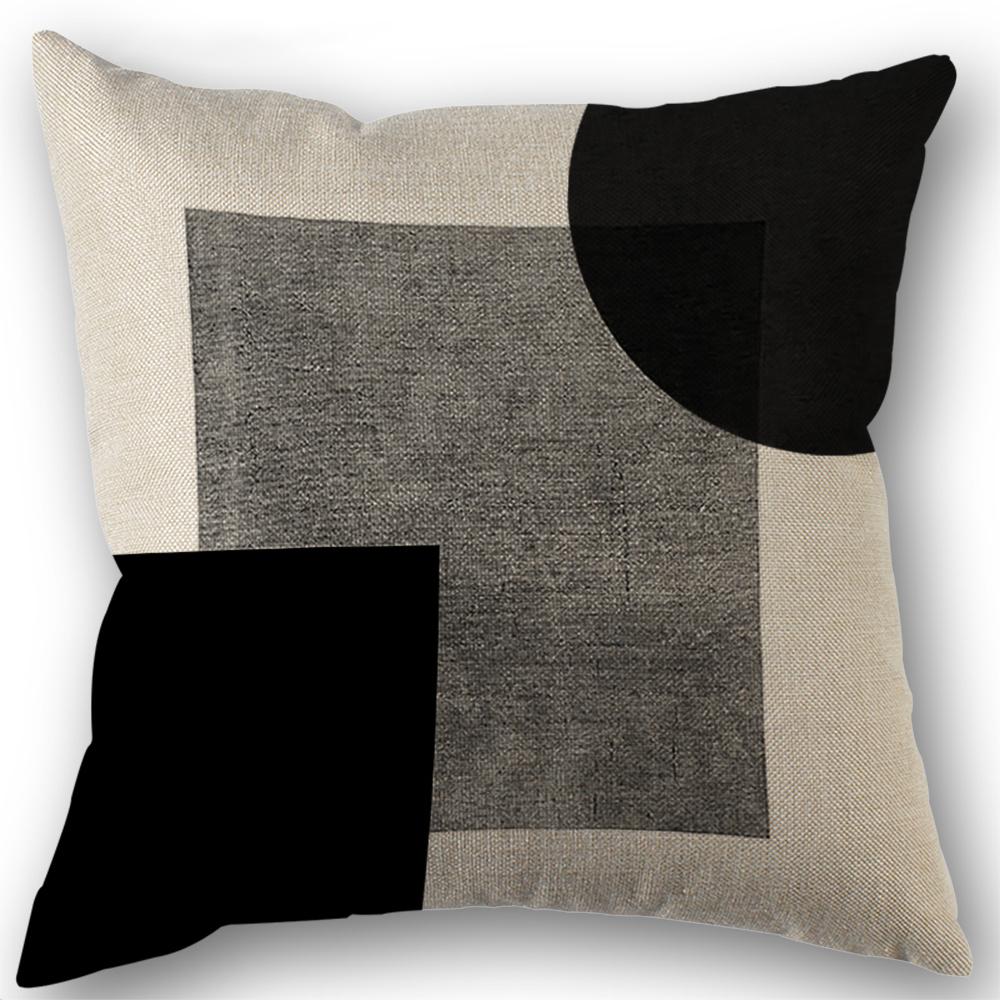 Modern Boho Abstract Geometric Pillow Cover - Black and White Decorative Cushion Case for Home Decor 18x18Inch
Modern Boho Abstract Geometric Pillow Cover - Black and White Decorative Cushion Case for Home Decor 18x18Inch