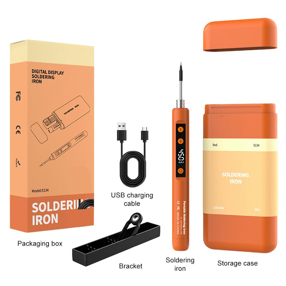 USB Intelligent Temperature Adjustable Soldering Iron Type C Interface Wireless Temperature Adjustable Mini Soldering Iron
USB Intelligent Temperature Adjustable Soldering Iron Type C Interface Wireless Temperature Adjustable Mini Soldering Iron