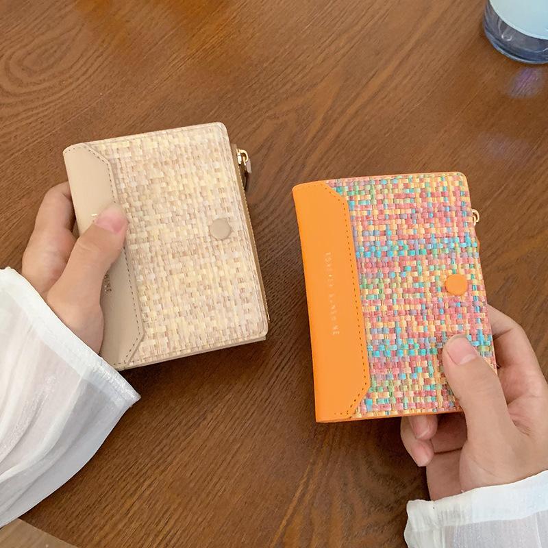 2025 new small wallet women s short woven women s card bag with two% off zipper change bag чорний
2025 new small wallet women s short woven women s card bag with two% off zipper change bag чорний