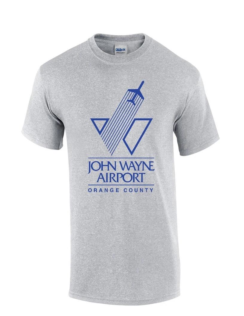 John Wayne Airport T-Shirt Orange County California SNA Blue Gray Tee Shirt 4XL
John Wayne Airport T-Shirt Orange County California SNA Blue Gray Tee Shirt 4XL