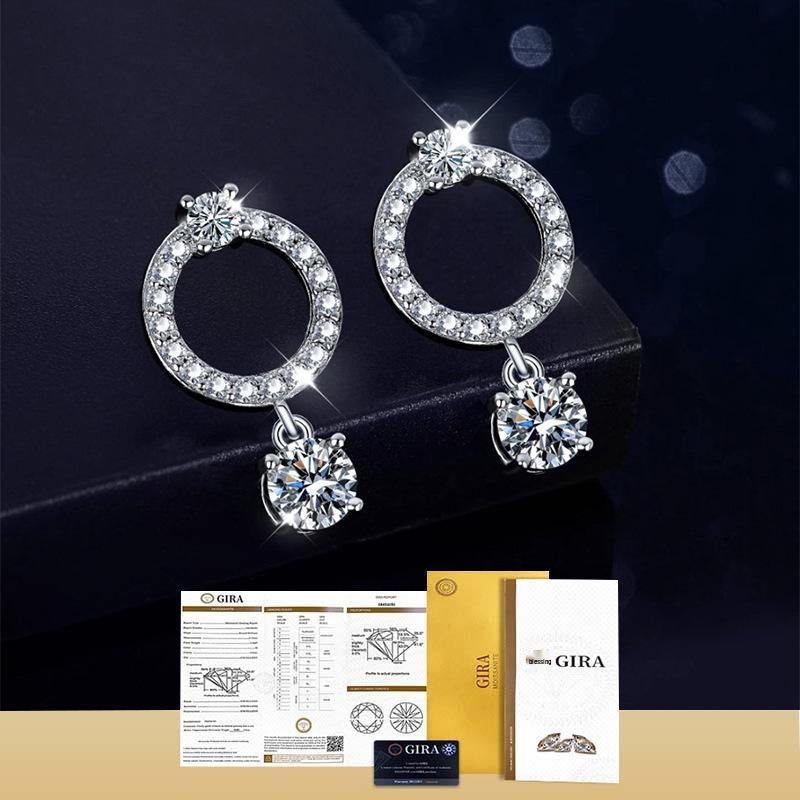 Women s High-End Luxury Moissanite Circle Earrings - S925 Sterling Silver Stud Jewelry
Women s High-End Luxury Moissanite Circle Earrings - S925 Sterling Silver Stud Jewelry