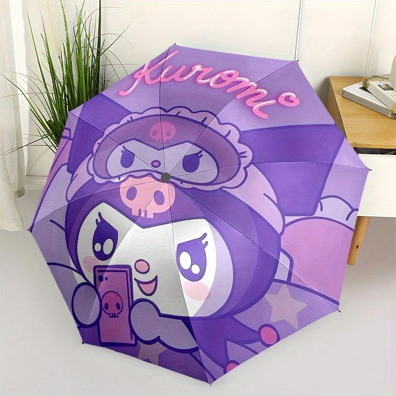 Kuromi,Cute Automatic Folding Umbrella-Simple 8-Rib Design, Bright Cartoon Pattern, Durable Iron Frame, Suitable For Travel, Outdoor, Beach-
Kuromi,Cute Automatic Folding Umbrella-Simple 8-Rib Design, Bright Cartoon Pattern, Durable Iron Frame, Suitable For Travel, Outdoor, Beach-