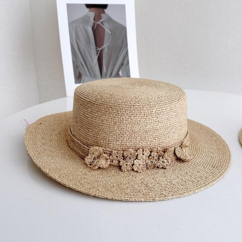 Summer Raffia Straw Sun Hat for Women Wide Brim Floral Crochet Beach Hat 100% Natural Staw Bucket Hats 56-58CM
Summer Raffia Straw Sun Hat for Women Wide Brim Floral Crochet Beach Hat 100% Natural Staw Bucket Hats 56-58CM