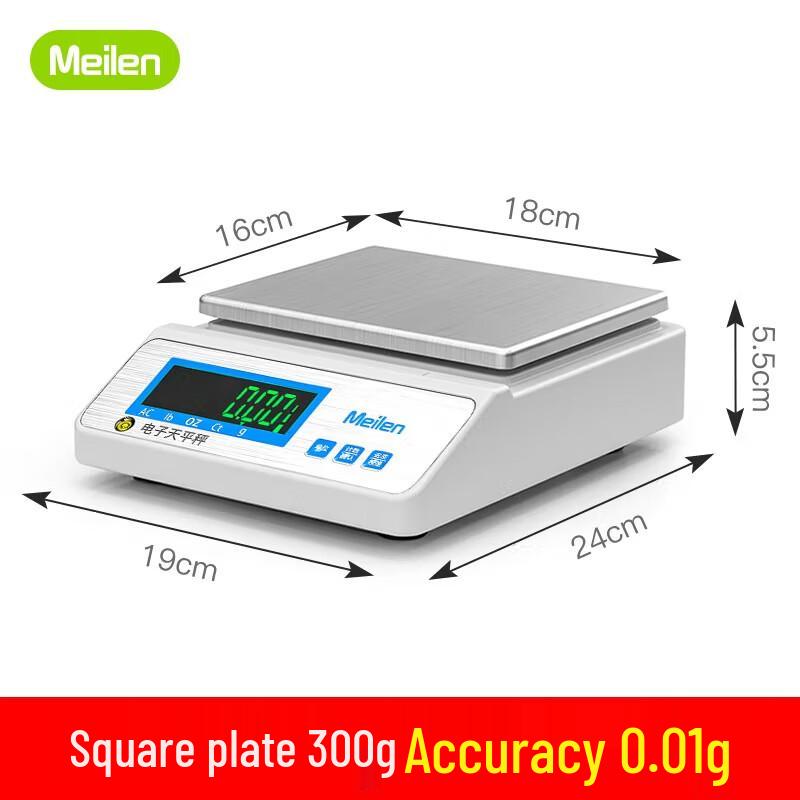Meilen High-Precision Digital Lab Balance with Square Pan
Meilen High-Precision Digital Lab Balance with Square Pan