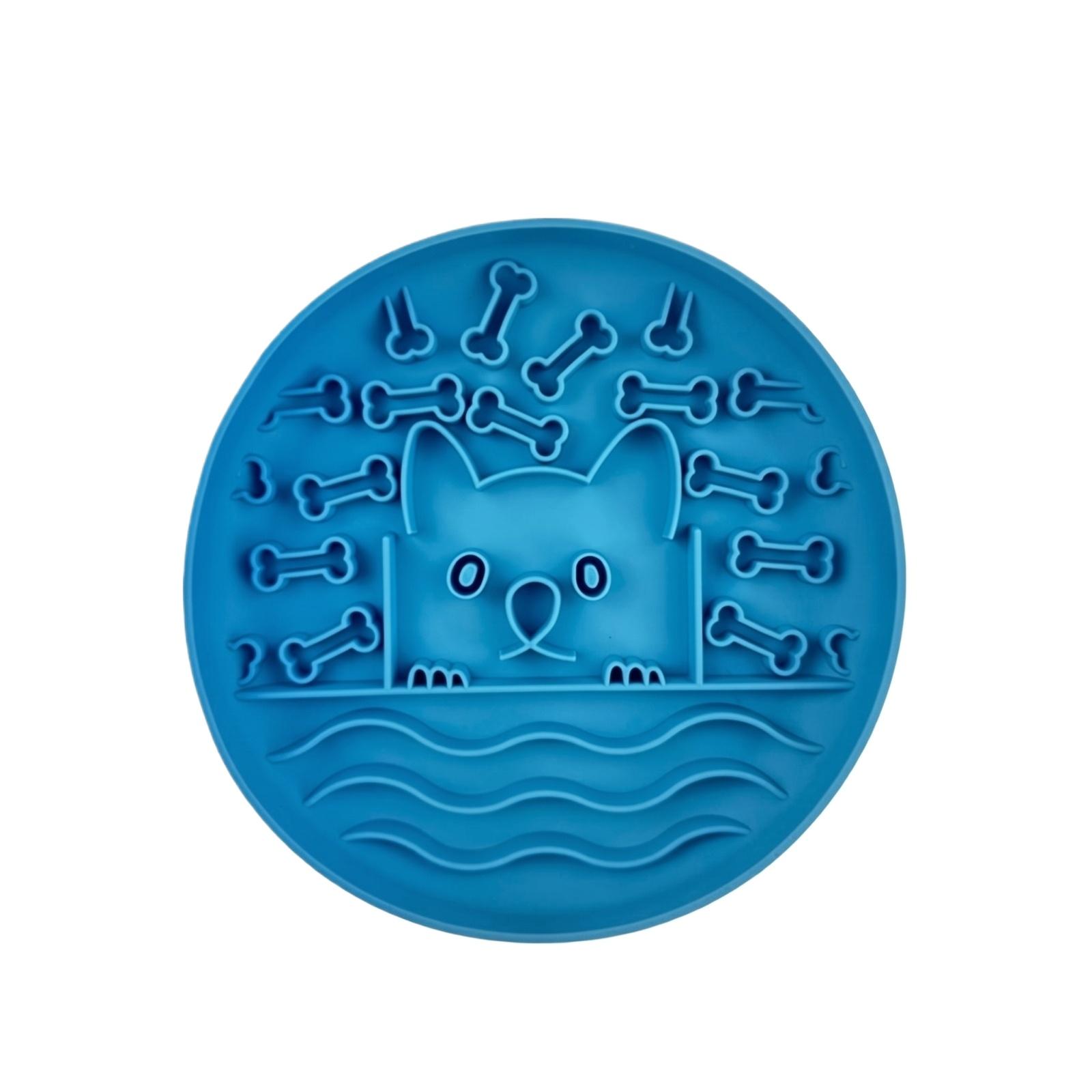 Silicone Slow Feed Pet Bowl with Suction Base Non Slip Dog Cat Licking Food Dish Durable Flexible Material Safe for Pets One Size синий
Silicone Slow Feed Pet Bowl with Suction Base Non Slip Dog Cat Licking Food Dish Durable Flexible Material Safe for Pets One Size синий