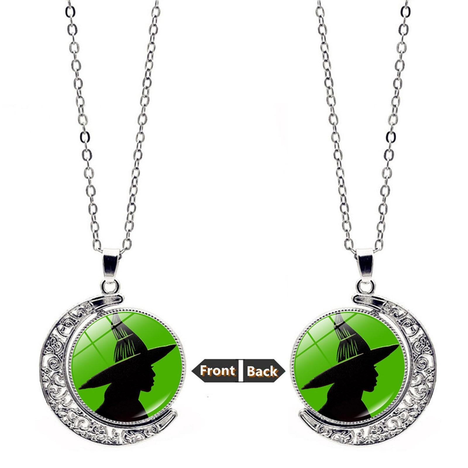 Necklace double-sided rotating moon pendant One Size зелений
Necklace double-sided rotating moon pendant One Size зелений