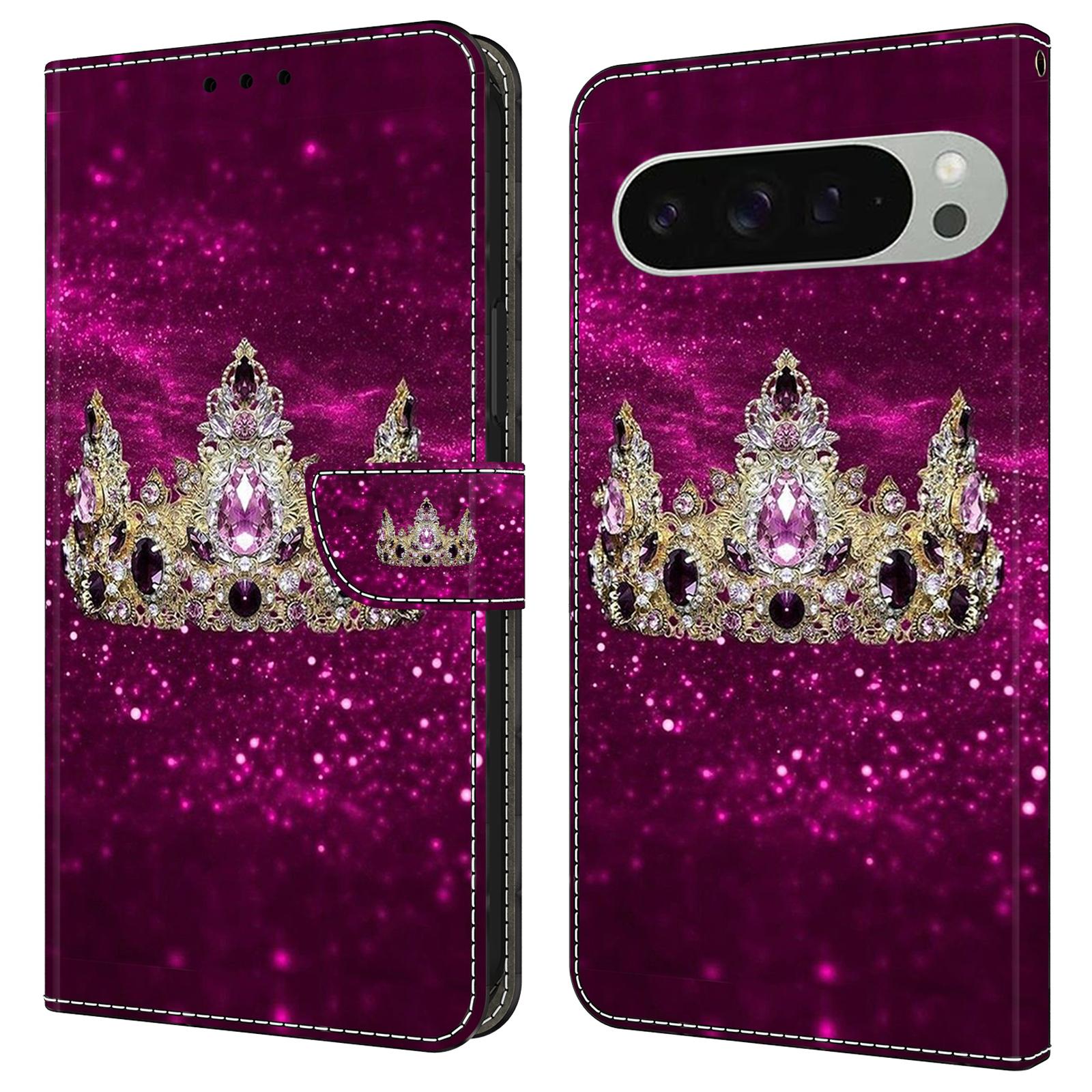 For Google Pixel 9 Pro XL Case Wallet Stand Pattern Printing PU Leather Flip Phone Cover Purple Diamond Crown
For Google Pixel 9 Pro XL Case Wallet Stand Pattern Printing PU Leather Flip Phone Cover Purple Diamond Crown