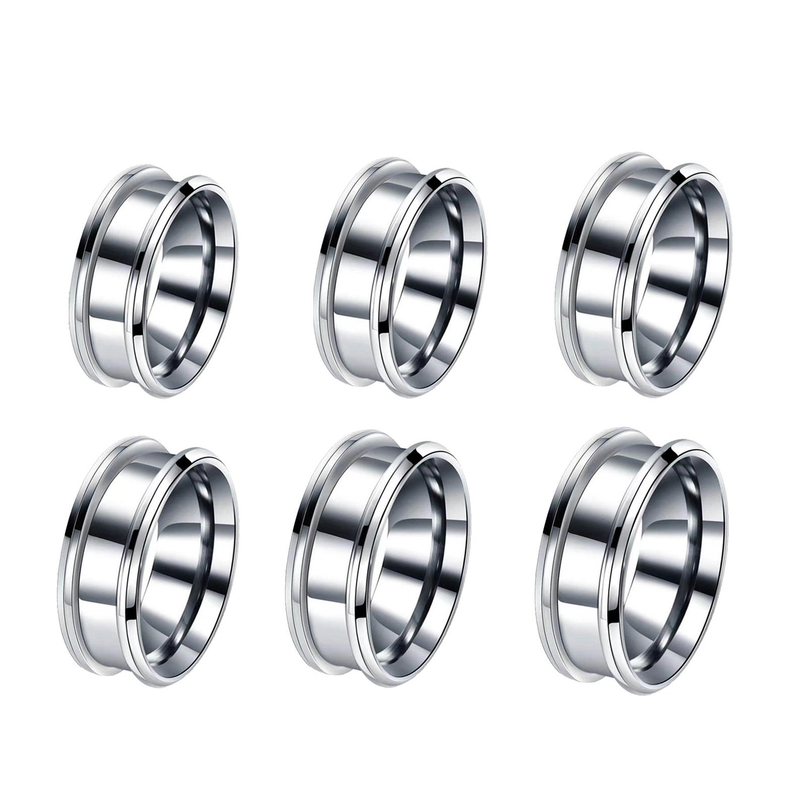 Set of 6 Grooved Finger Rings Fashionable Empty Rings DIY Rings Material Stainless Steel Material Suitable for DIY Rings 1
Set of 6 Grooved Finger Rings Fashionable Empty Rings DIY Rings Material Stainless Steel Material Suitable for DIY Rings 1