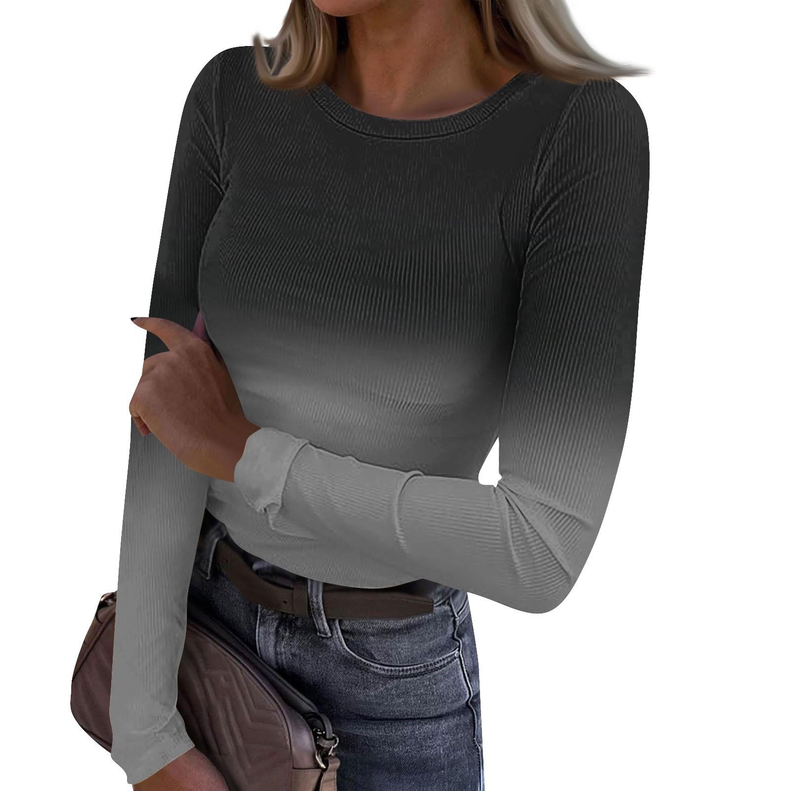 Жіноча та зимова тонка футболка Модний повсякденний градієнтний друк Пуловер з круглим вирізом і довгим рукавом XXXL
Жіноча та зимова тонка футболка Модний повсякденний градієнтний друк Пуловер з круглим вирізом і довгим рукавом XXXL