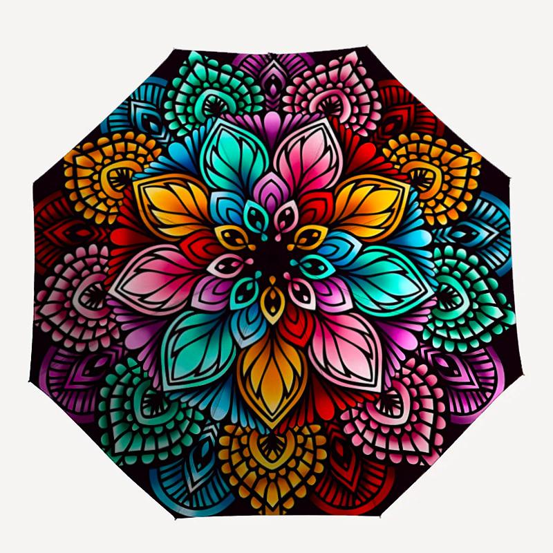 1pc Colorful Mandala Pattern Folding Umbrella, Durable, Suitable for Outdoor Activities or Rain, Suitable for Commuting yy251027094
1pc Colorful Mandala Pattern Folding Umbrella, Durable, Suitable for Outdoor Activities or Rain, Suitable for Commuting yy251027094