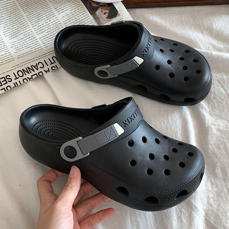 Thin Stripe K-style Ins Cute Cartoon Eva Non Slip Hole Shoes Baby Boy and Girl Summer Outwear Latte Beach Shoes No flower deduction Black 44-45
Thin Stripe K-style Ins Cute Cartoon Eva Non Slip Hole Shoes Baby Boy and Girl Summer Outwear Latte Beach Shoes No flower deduction Black 44-45