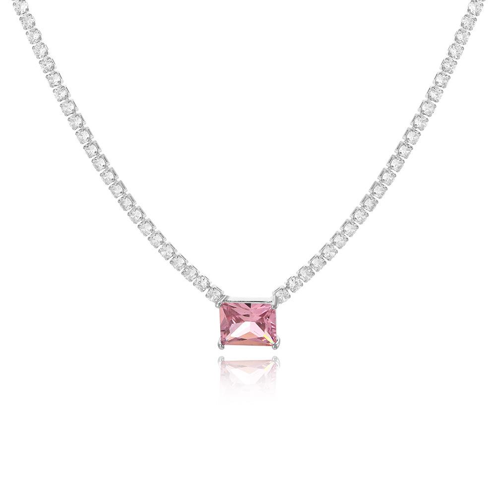 ZAKOL Shinny Full Crystal Square Heart Zirconia Pendant Necklace for Women Yellow Pink CZ Tennis Chain Choker Wedding Jewelry
ZAKOL Shinny Full Crystal Square Heart Zirconia Pendant Necklace for Women Yellow Pink CZ Tennis Chain Choker Wedding Jewelry